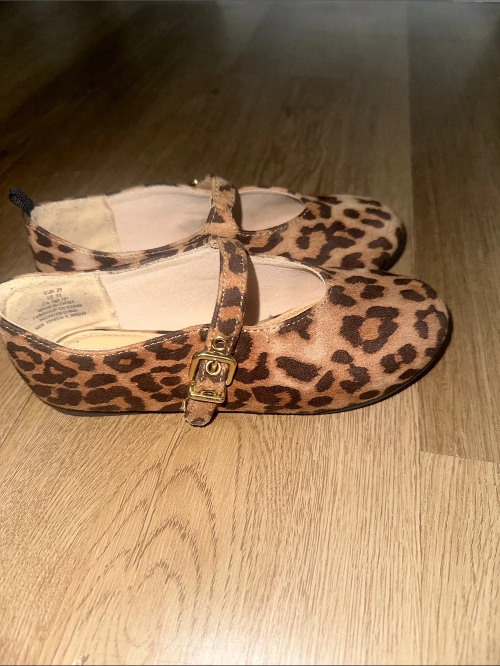 H&M Leopard Print Mary Jane Shoes - Brown & Black